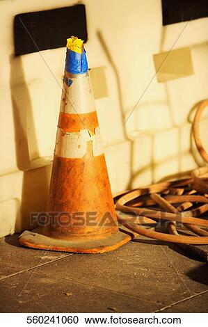 Close-up of a traffic cone View Large Photo Image Stock Image - Close-up of a traffic cone. Fotosearch