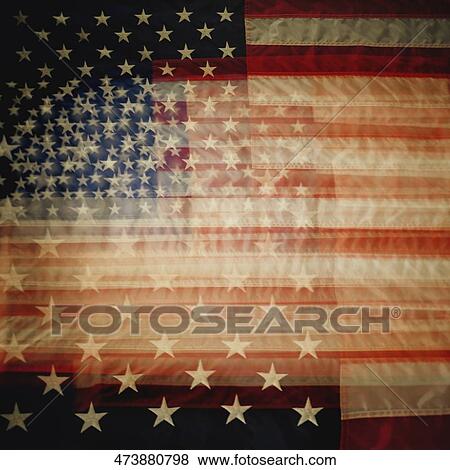 Close-up of an American flag View Large Photo Image Stock Photo - Close-up of an American flag. Fotosearch