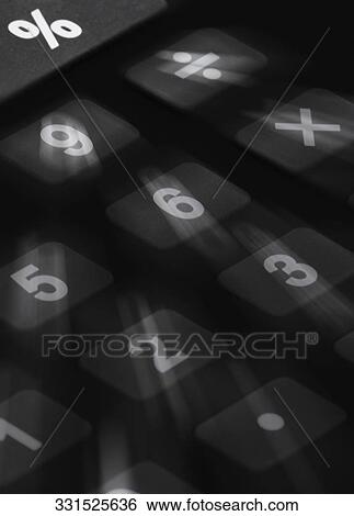 Close-up of buttons of a calculator View Large Photo Image Stock Photograph - Close-up of buttons of a calculator. Fotosearch
