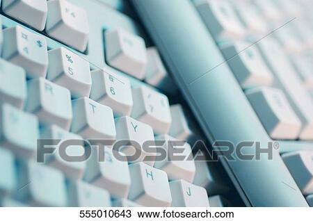 Stock Image - Close-up of computer keyboards. Fotosearch