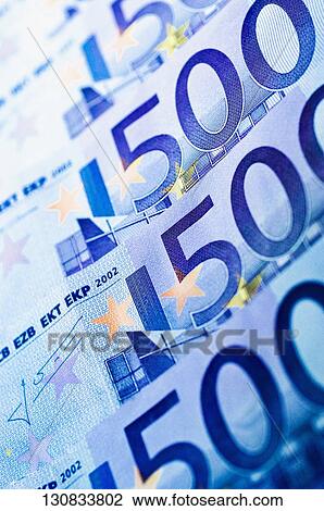 Close-up of European union banknotes View Large Photo Image Stock Image - Close-up of European union banknotes. Fotosearch