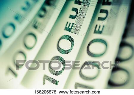 Stock Photo - Close-up of European union banknotes. Fotosearch