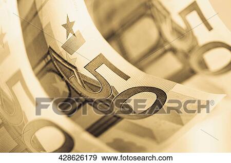 Close-up of European union banknotes View Large Photo Image Stock Photo - Close-up of European union banknotes. Fotosearch