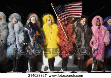 Close-up of fashion dolls with an American Flag, New York City, New York State, USA View Large Photo Image Stock Photo - Close-up of fashion dolls with an American Flag, New York City, New York State, USA. Fotosearch