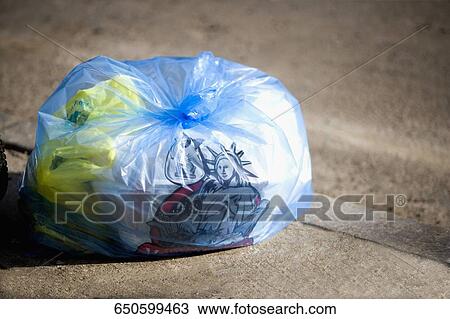 Stock Image - Close-up of garbage in a polythene. Fotosearch