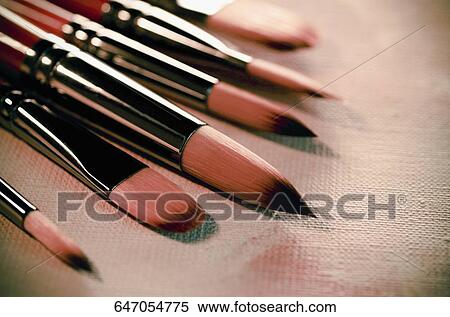 Close-up of paintbrushes View Large Photo Image Stock Photography - Close-up of paintbrushes. Fotosearch