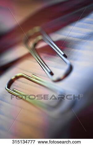 Close-up of paper clips View Large Photo Image Stock Photo - Close-up of paper clips. Fotosearch