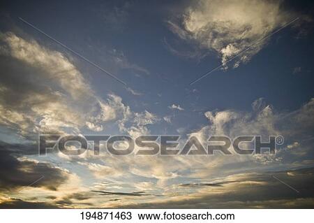 Stock Image - Clouds in the sky. Fotosearch