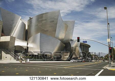 Concert hall at the roadside, Walt Disney Concert Hall, Los Angeles, California, USA View Large Photo Image Stock Image - Concert hall at the roadside, Walt Disney Concert Hall, Los Angeles, California, USA. Fotosearch