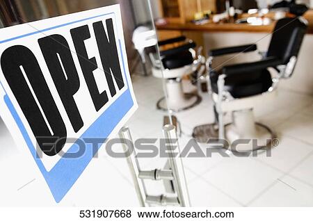 Empty chair in a salon View Large Photo Image Stock Photo - Empty chair in a salon. Fotosearch