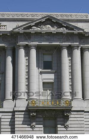 Facade of a government building, City Hall, San Francisco, California, USA View Large Photo Image Stock Photo - Facade of a government building, City Hall, San Francisco, California, USA. Fotosearch