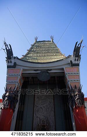 Facade of a movie theater, Grauman's Chinese theater, Hollywood Boulevard, Hollywood, Los Angeles, California, USA View Large Photo Image Stock Photography - Facade of a movie theater, Grauman's Chinese theater, Hollywood Boulevard, Hollywood, Los Angeles, California, USA. Fotosearch