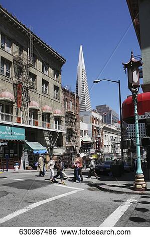 Group of people in a market, Transamerica Pyramid, Chinatown, San Francisco, California, USA View Large Photo Image Stock Photograph - Group of people in a market, Transamerica Pyramid, Chinatown, San Francisco, California, USA. Fotosearch