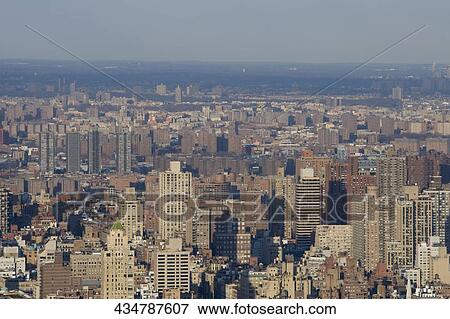 High angle view of a city, Manhattan, New York City, New York State, USA View Large Photo Image Stock Photo - High angle view of a city, Manhattan, New York City, New York State, USA. Fotosearch