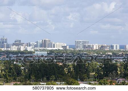 High angle view of a city, Miami, Florida, USA View Large Photo Image Stock Photography - High angle view of a city, Miami, Florida, USA. Fotosearch