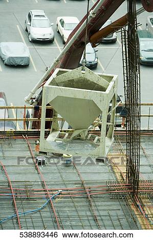 High angle view of a construction site View Large Photo Image Stock Photograph - High angle view of a construction site. Fotosearch
