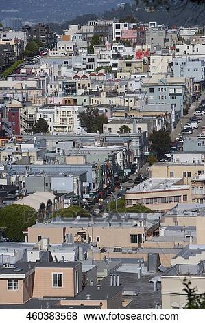 High angle view of buildings in a city, San Francisco, California, USA View Large Photo Image Stock Photo - High angle view of buildings in a city, San Francisco, California, USA. Fotosearch
