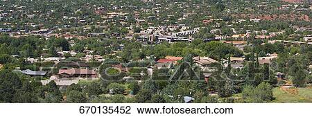 High angle view of houses on a hill, Sedona, Arizona, USA View Large Photo Image Stock Image - High angle view of houses on a hill, Sedona, Arizona, USA. Fotosearch