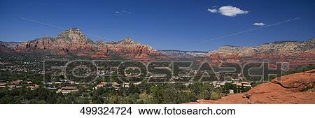 Houses in a desert, Sedona, Arizona, USA View Large Photo Image Picture - Houses in a desert, Sedona, Arizona, USA. Fotosearch