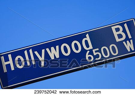Information sign for Hollywood Boulevard, Hollywood, Los Angeles, California, USA View Large Photo Image Stock Image - Information sign for Hollywood Boulevard, Hollywood, Los Angeles, California, USA. Fotosearch