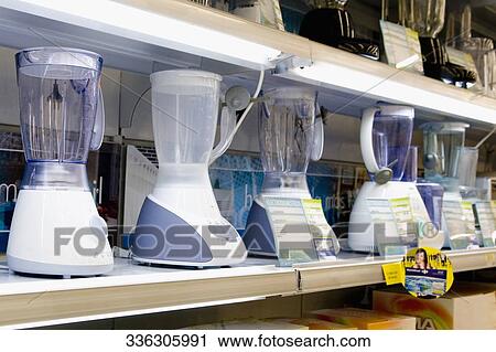 Kitchen appliances in a supermarket View Large Photo Image Stock Image - Kitchen appliances in a supermarket. Fotosearch