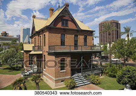 Low angle view of a museum, Rosson House, Phoenix, Maricopa County, Arizona, USA View Large Photo Image Stock Image - Low angle view of a museum, Rosson House, Phoenix, Maricopa County, Arizona, USA. Fotosearch