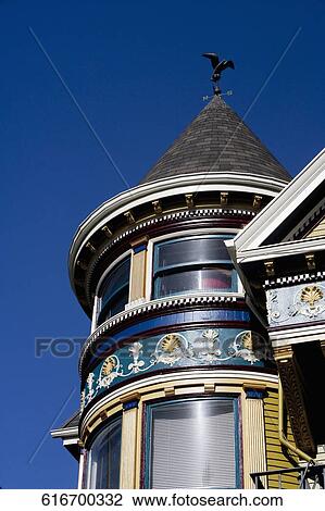 Low angle view of a Victorian style house, Haight-Ashbury, San Francisco, California, USA View Large Photo Image Stock Image - Low angle view of a Victorian style house, Haight-Ashbury, San Francisco, California, USA. Fotosearch