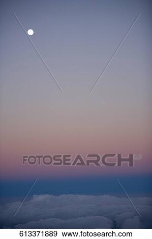 Moon in the sky, Mauna Kea, Big Island, Hawaii, USA View Large Photo Image Stock Photo - Moon in the sky, Mauna Kea, Big Island, Hawaii, USA. Fotosearch