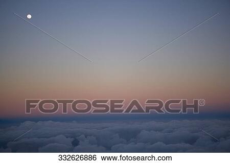 Moon in the sky, Mauna Kea, Big Island, Hawaii, USA View Large Photo Image Stock Photograph - Moon in the sky, Mauna Kea, Big Island, Hawaii, USA. Fotosearch