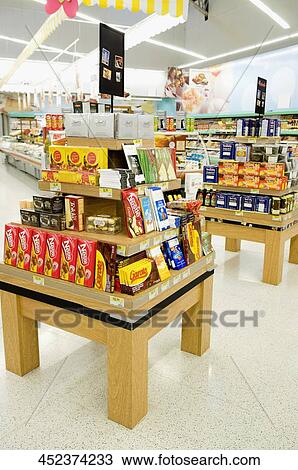 Packed food in a supermarket View Large Photo Image Stock Image - Packed food in a supermarket. Fotosearch