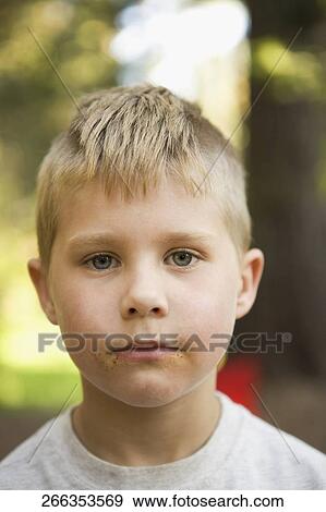 Stock Photo - Portrait of a boy. Fotosearch