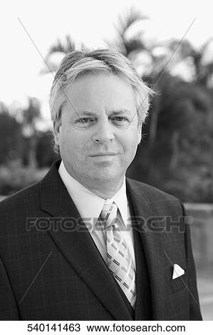 Stock Image - Portrait of a businessman, Biltmore Hotel, Coral Gables, Florida, USA. Fotosearch