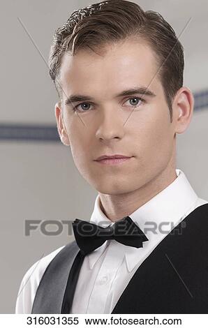 Stock Photography - Portrait of a waiter. Fotosearch