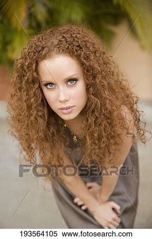 Stock Photography - Portrait of a woman posing, Biltmore Hotel, Coral Gables, Florida, USA. Fotosearch