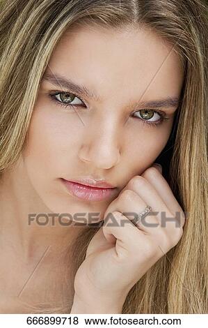 Stock Photo - Portrait of a woman. Fotosearch