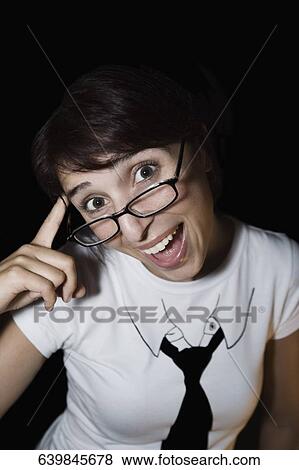Portrait of an eccentric woman View Large Photo Image Stock Photo - Portrait of an eccentric woman. Fotosearch