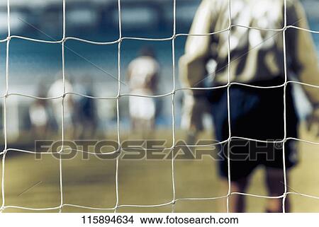 Rear view of a goalie View Large Photo Image Picture - Rear view of a goalie. Fotosearch