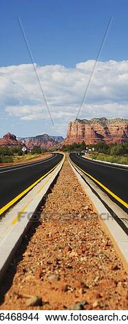 Road passing through a landscape, Sedona, Arizona, USA View Large Photo Image Picture - Road passing through a landscape, Sedona, Arizona, USA. Fotosearch