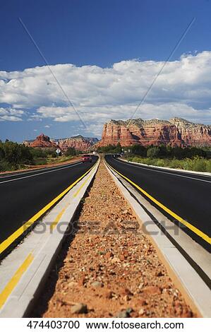 Road passing through a landscape, Sedona, Arizona, USA View Large Photo Image Stock Image - Road passing through a landscape, Sedona, Arizona, USA. Fotosearch