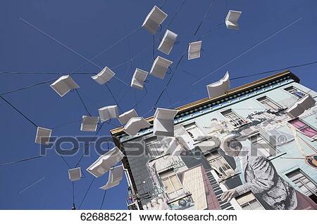 Sculpture in front of a building, Language Of The Birds, North Beach, San Francisco, California, USA View Large Photo Image Stock Image - Sculpture in front of a building, Language Of The Birds, North Beach, San Francisco, California, USA. Fotosearch