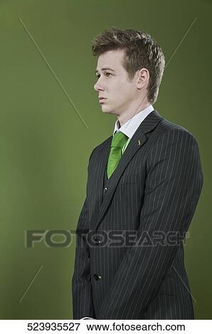 Side profile of a businessman View Large Photo Image Stock Photo - Side profile of a businessman. Fotosearch