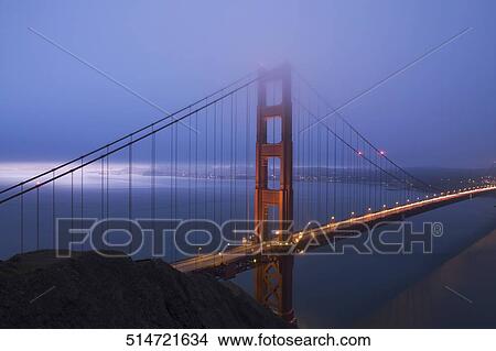 Suspension bridge across a bay, Golden Gate Bridge, San Francisco Bay, San Francisco, California, USA View Large Photo Image Picture - Suspension bridge across a bay, Golden Gate Bridge, San Francisco Bay, San Francisco, California, USA. Fotosearch