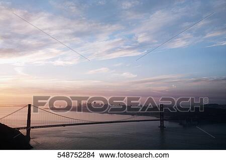 Suspension bridge across a bay, Golden Gate Bridge, San Francisco, California, USA View Large Photo Image Picture - Suspension bridge across a bay, Golden Gate Bridge, San Francisco, California, USA. Fotosearch