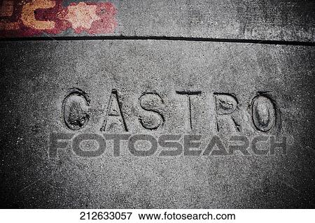 Stock Photo - Text engraved on a wall, Castro District, San Francisco, California, USA. Fotosearch