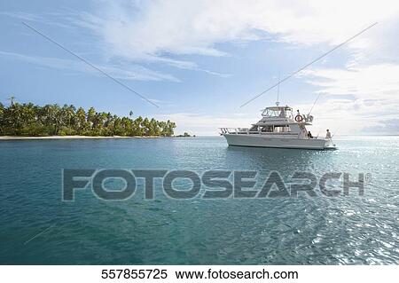 Tourboat in the sea View Large Photo Image Stock Photography - Tourboat in the sea. Fotosearch