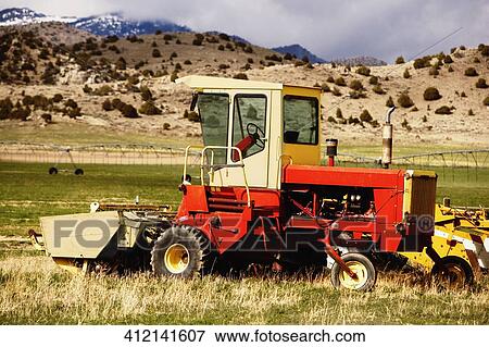 Tractor in a farm, Virginia City, Madison County, Montana, USA View Large Photo Image Stock Photo - Tractor in a farm, Virginia City, Madison County, Montana, USA. Fotosearch