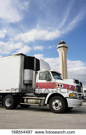 Truck at an airport, Miami International Airport, Miami, Florida, USA View Large Photo Image Stock Photo - Truck at an airport, Miami International Airport, Miami, Florida, USA. Fotosearch