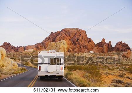 Truck moving on the road, Las Vegas, Nevada, USA View Large Photo Image Stock Image - Truck moving on the road, Las Vegas, Nevada, USA. Fotosearch