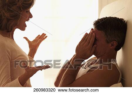 Woman consoling a man View Large Photo Image Stock Image - Woman consoling a man. Fotosearch