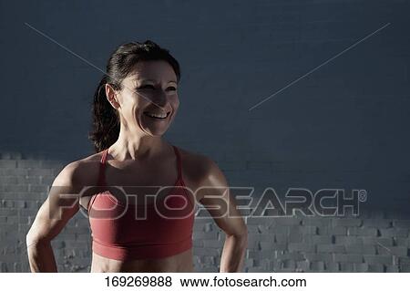 Woman exercising View Large Photo Image Stock Photo - Woman exercising. Fotosearch